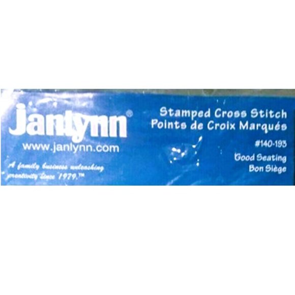 Stamped Cross Stitch Kit GOOD SEATING Janlynn Kit #140-193 New unopened 10"x13" - Picture 6 of 7